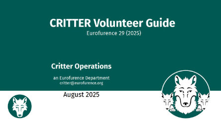 Eurofurence Critter System Keynote - Page 1.'