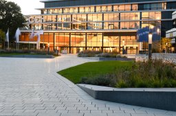 Empty Plaza in front of the CCH